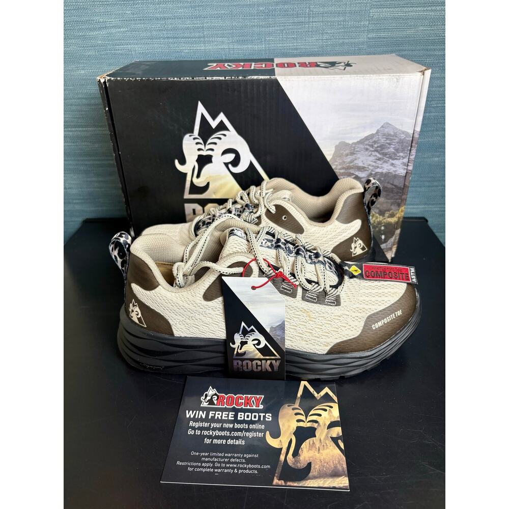 SR ATHLETIX Women's 8.5 Light Brown Work Boots - New In Box